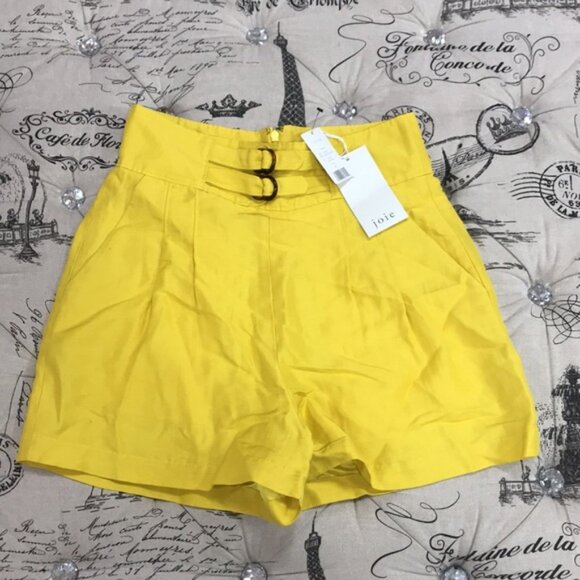 JOIE BRENTEN PLEATED SHORTS - Picture 3 of 7